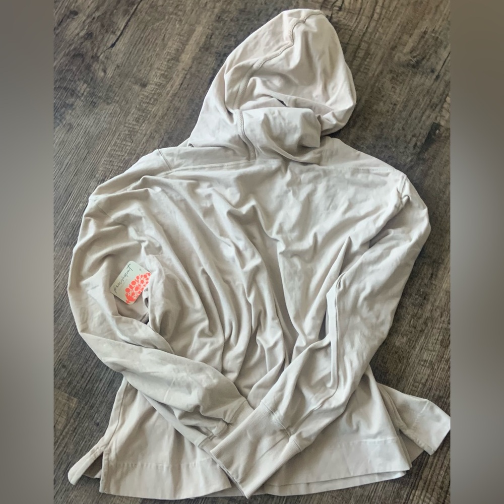 Free People Movement ~ Hot Shot Hooded Layer ~ XS ~ Hoodie ~ Taupe ~ * NWT - Picture 13 of 16